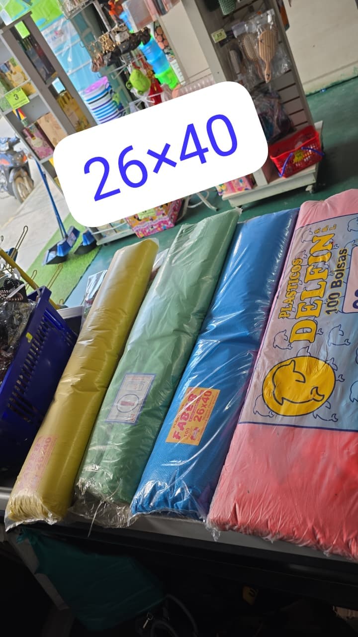 Bolsa basura 26x40 colores 100u